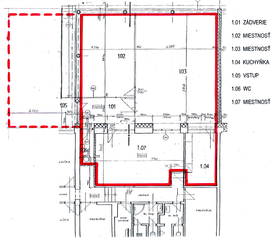 nebytové priestorov Skladová ulica, Trnava